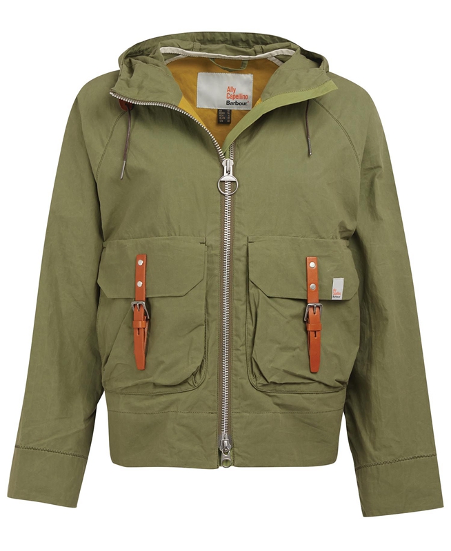 Vestes Décontractées Barbour x Ally Capellino Tip Vert Femme | AIZ-26764445