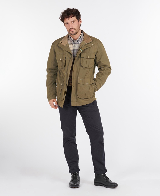 Vestes Décontractées Barbour Sanderling Vert Olive Homme | IRB-39959248