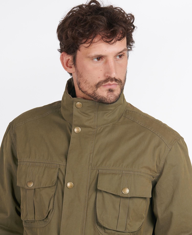 Vestes Décontractées Barbour Sanderling Vert Olive Homme | IRB-39959248